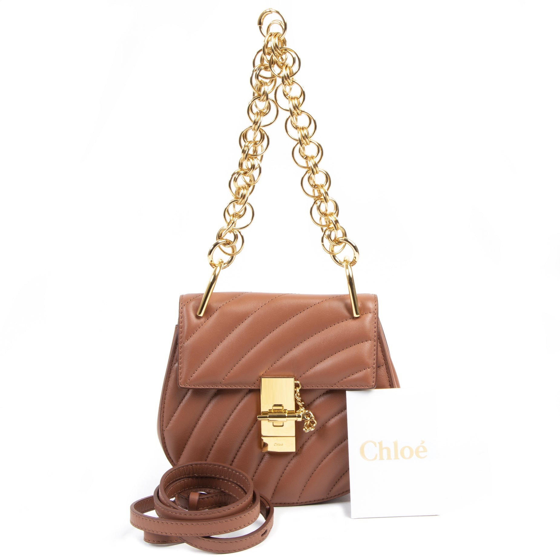 Chloé Drew Sac bijoux marron châtaigne