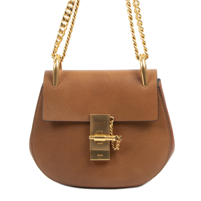 Chloé Brown Small Drew Bag GHW