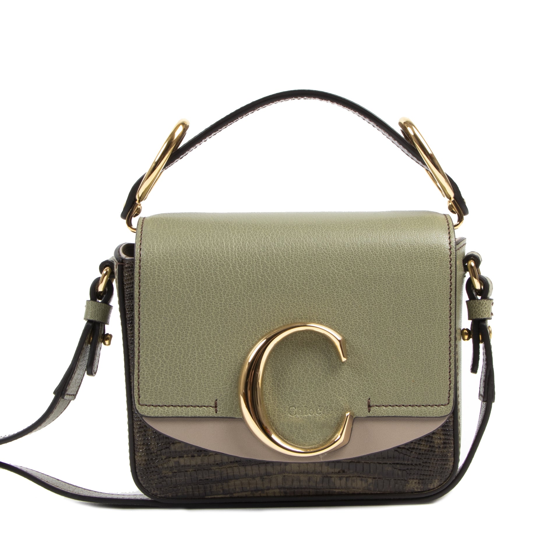Chloé C Small Crossbody Sage Green Bag
