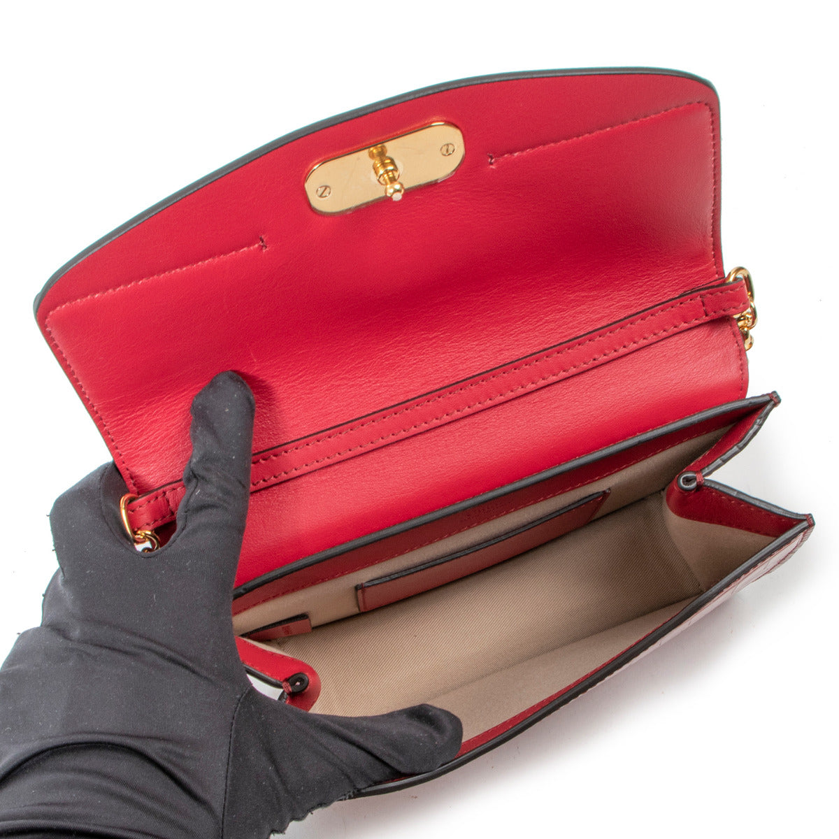 Chloé Dusky Red Mini C Chain Bag