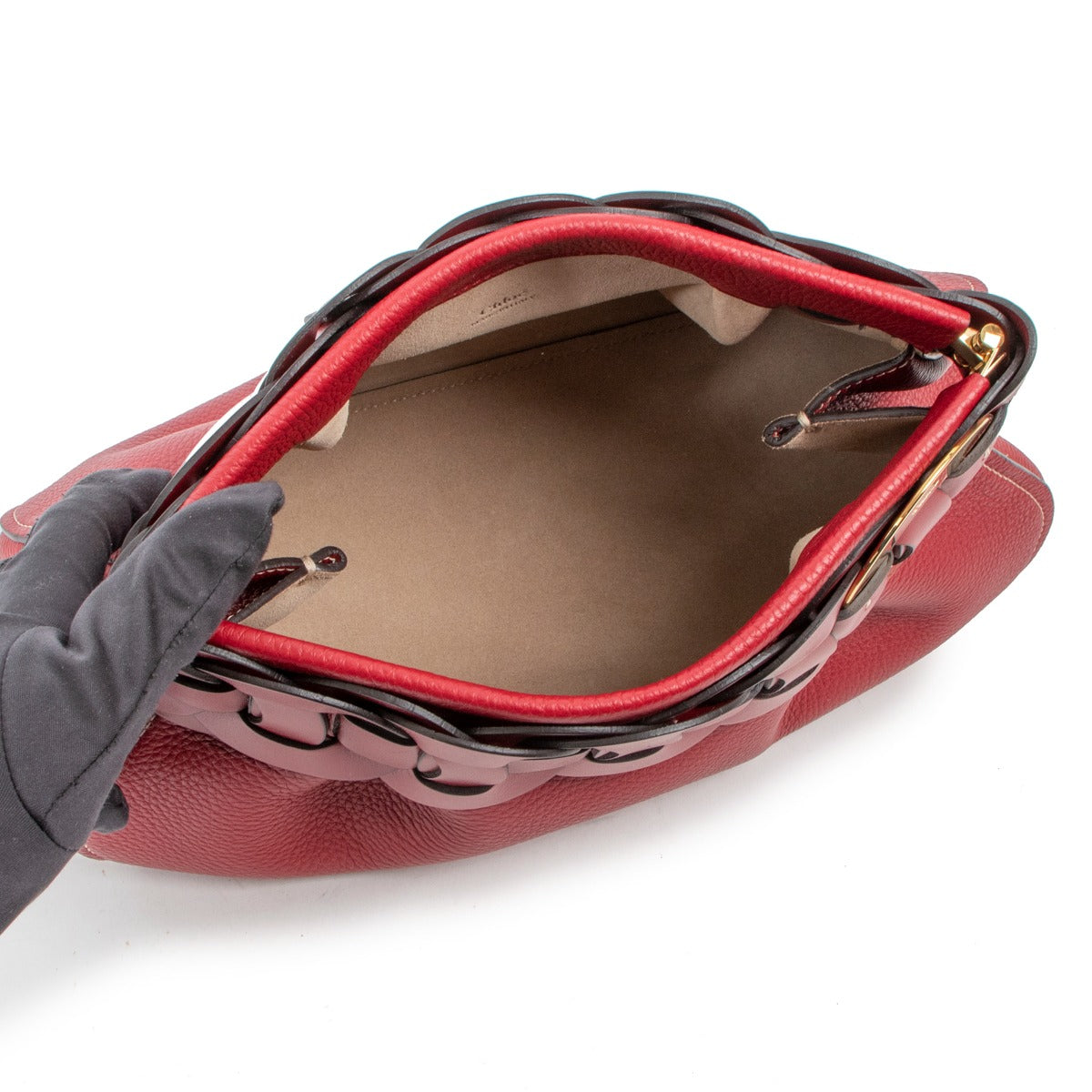 Chloé Darryl Smoked Red Clutch