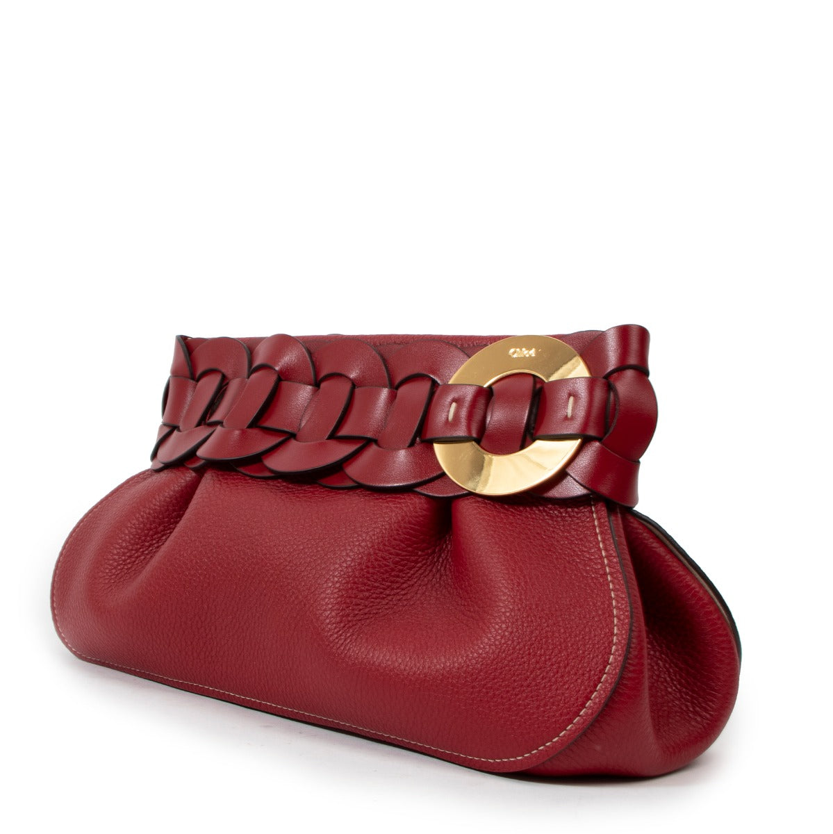Chloé Darryl Smoked Red Clutch