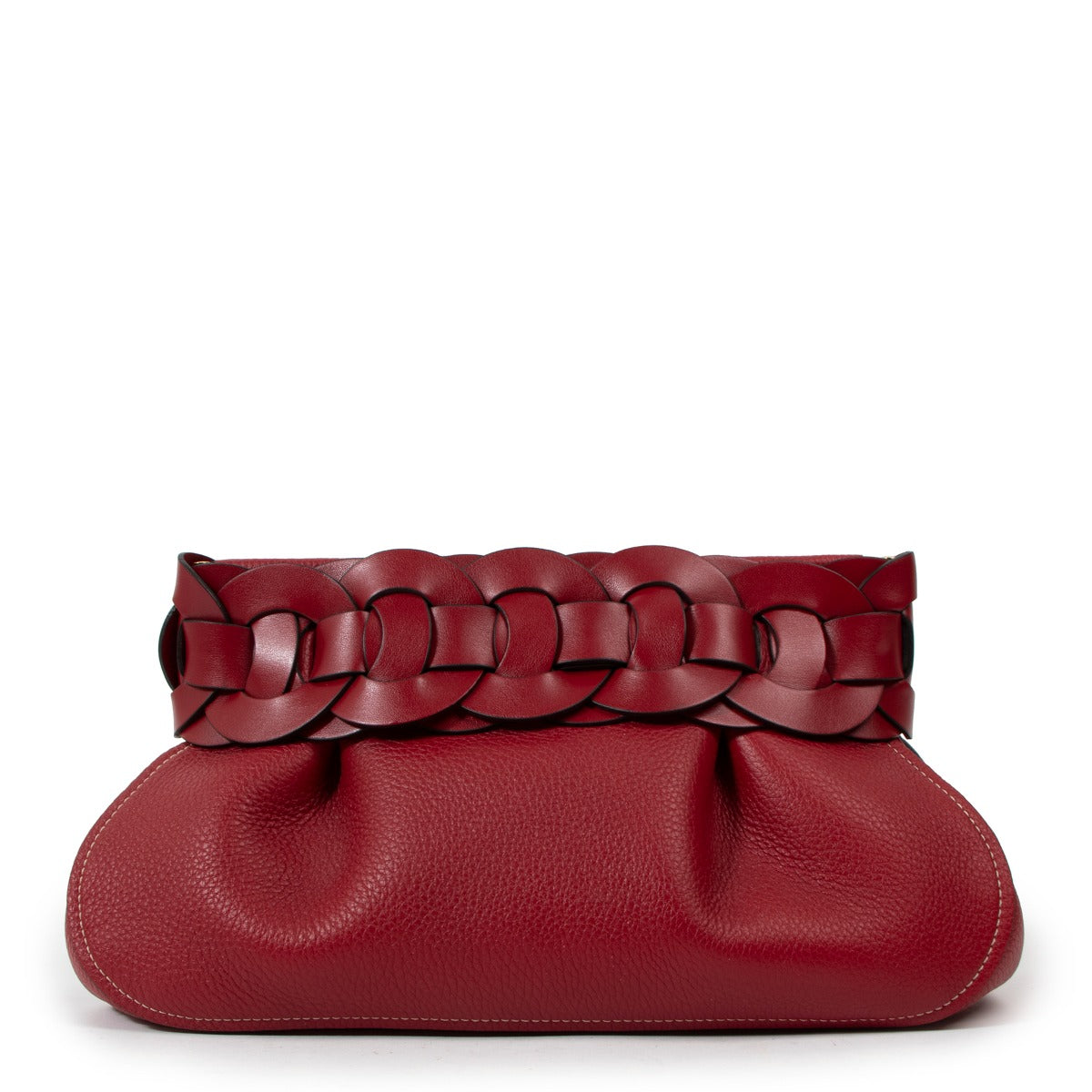 Chloé Darryl Smoked Red Clutch