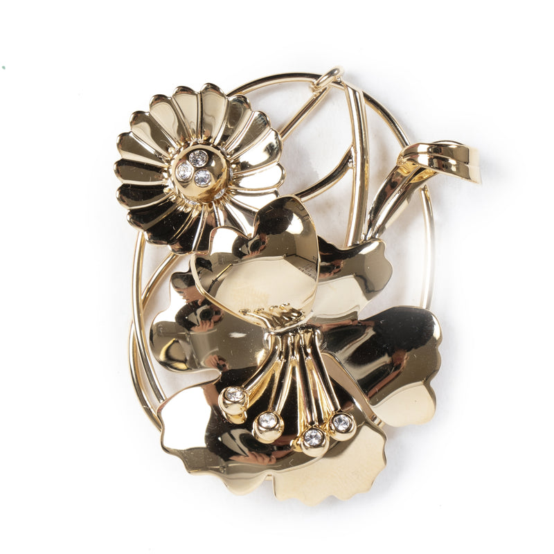 Authentic secondhand J.W. Anderson Golden Daisy Floral Earpiece designer accessories fashion luxury vintage webshop safe secure online shopping