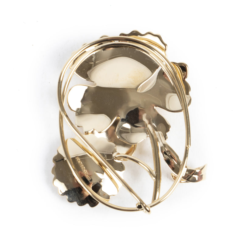 Authentieke Tweedehands J.W. Anderson Golden Daisy Floral Earpiece juiste prijs veilig online shoppen luxe merken webshop winkelen Antwerpen België mode fashion