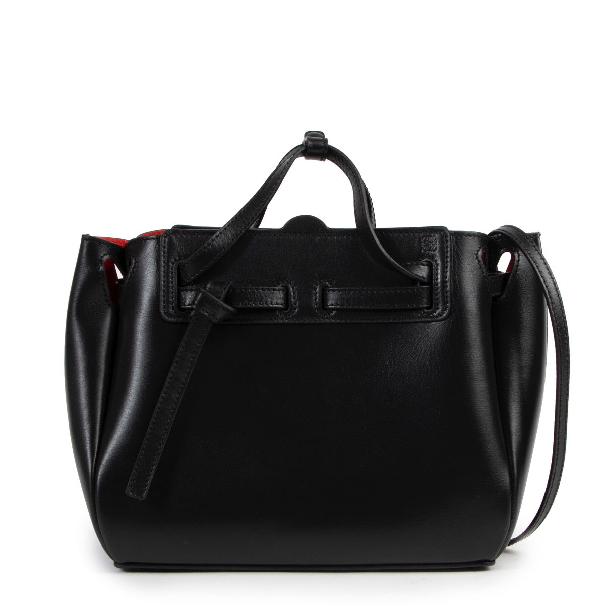 Koop veilig online op labellov.com Loewe Lazo zwarte schoudertas.