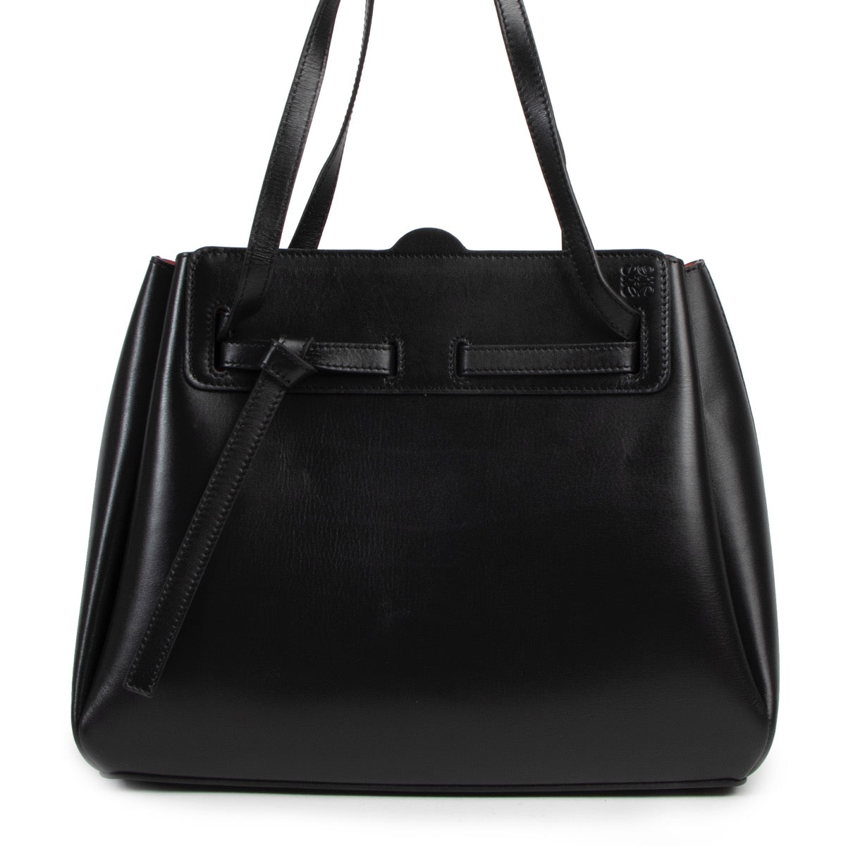 Loewe Black Boxcalf Lazo Tote
