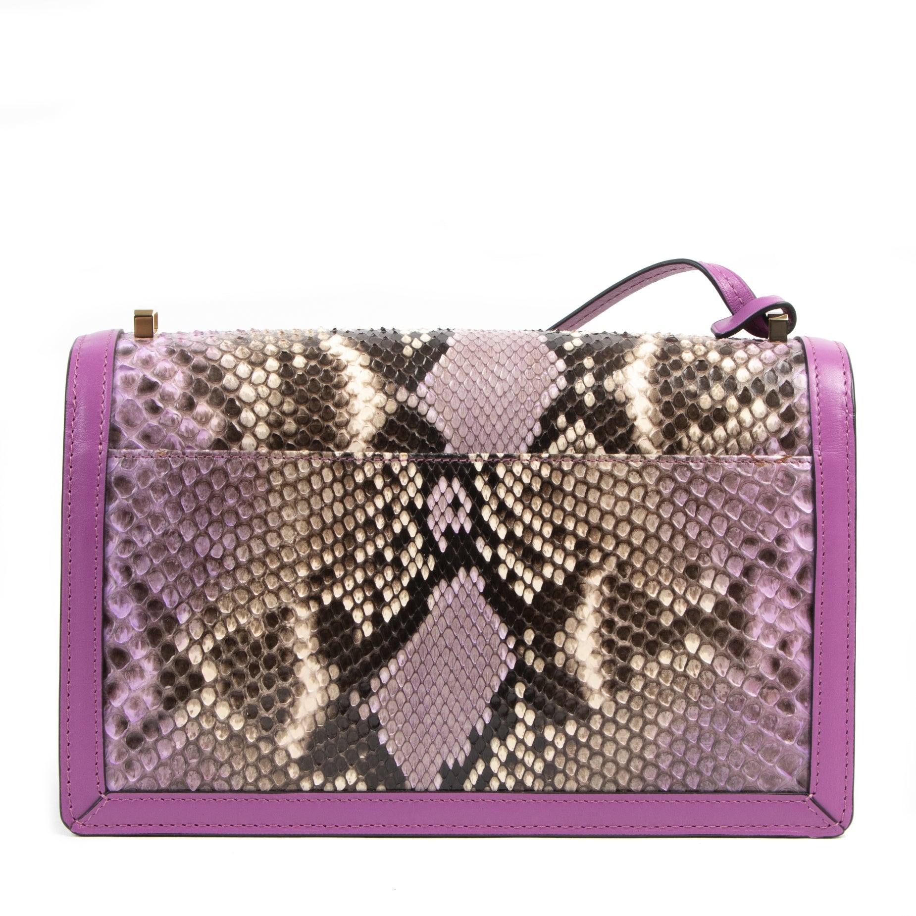 Loewe Python Fuchsia Barcelona Bag for sale at Labellov secondhand designer bags