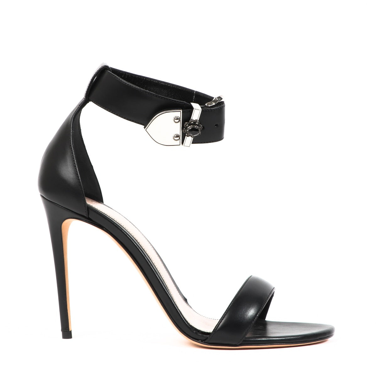 Alexander McQueen Black Medieval Buckle Heels