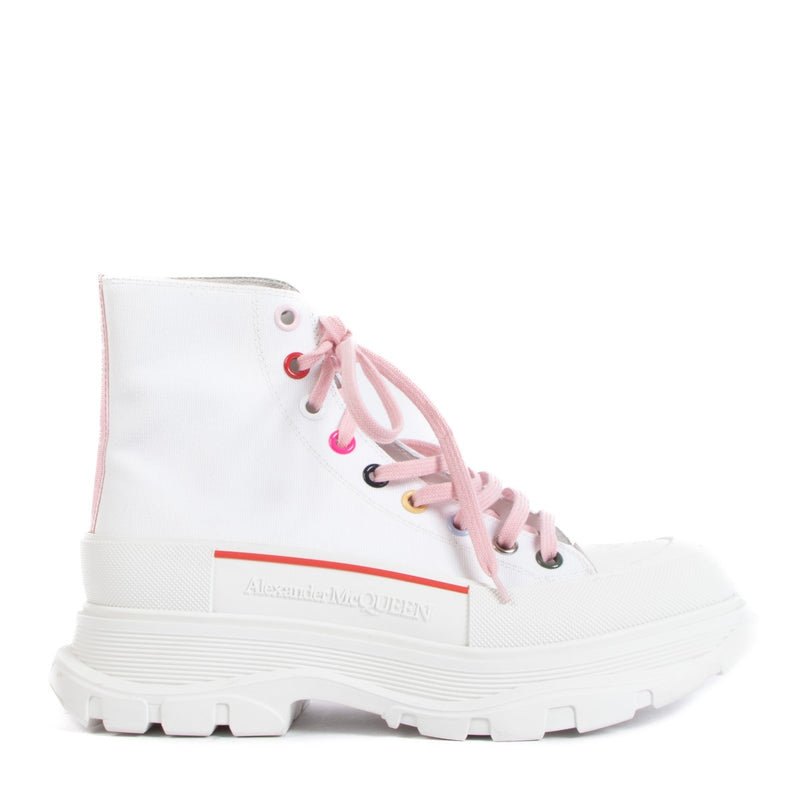Alexander McQueen White Tread Slick Boots