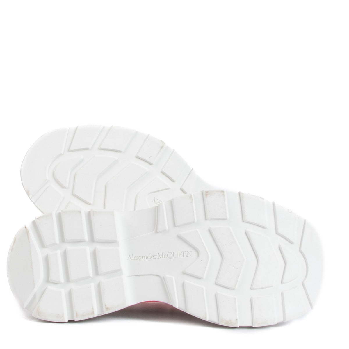 Alexander McQueen White Tread Slick Boots - Size 40