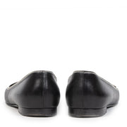 Authentieke Tweedehands Chanel Black & White Trim Leather Ballerina Flats - Size 39,5 juiste prijs veilig online shoppen luxe merken webshop winkelen Antwerpen België