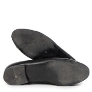 Authentic secondhand Chanel Black & White Trim Leather Ballerina Flats - Size 39,5 designer shoes designer brands fashion luxury vintage webshop safe secure online shopping worldwide shipping