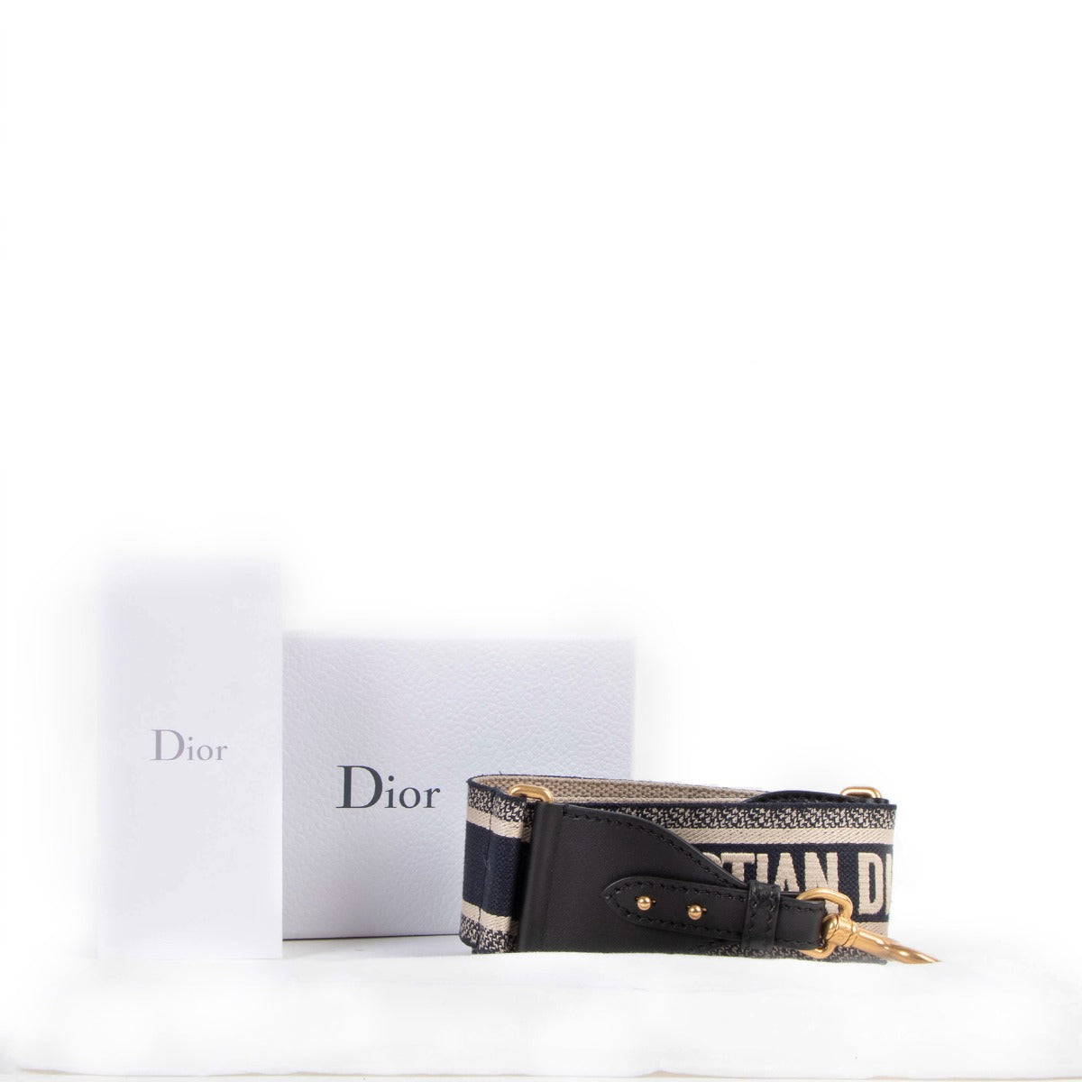 Christian Dior Logo Embroidered Shoulder Strap