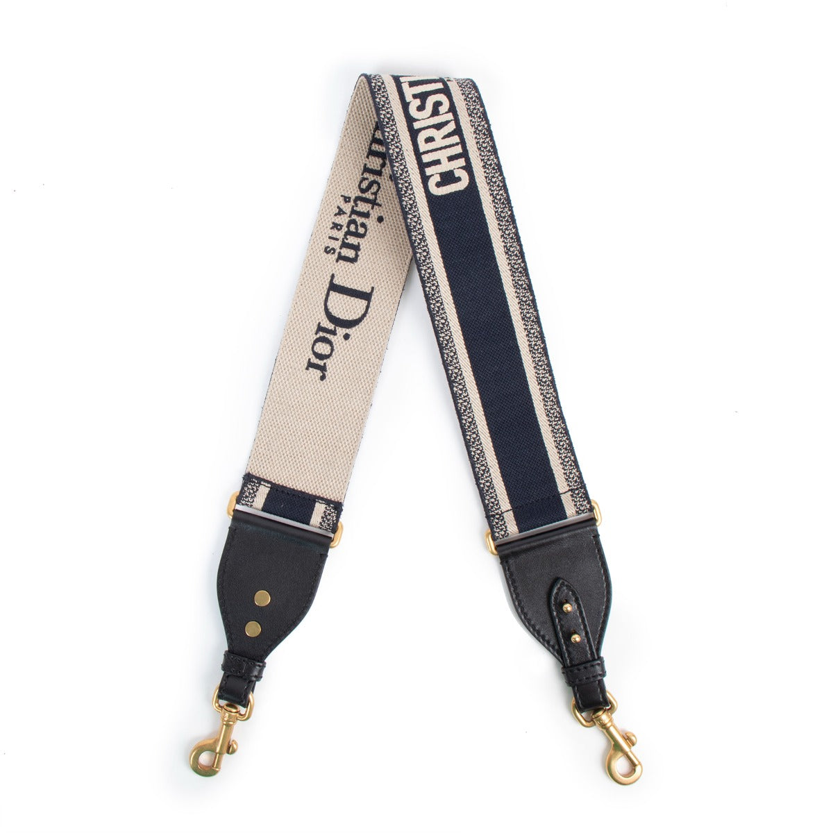 Christian Dior Logo Embroidered Shoulder Strap
