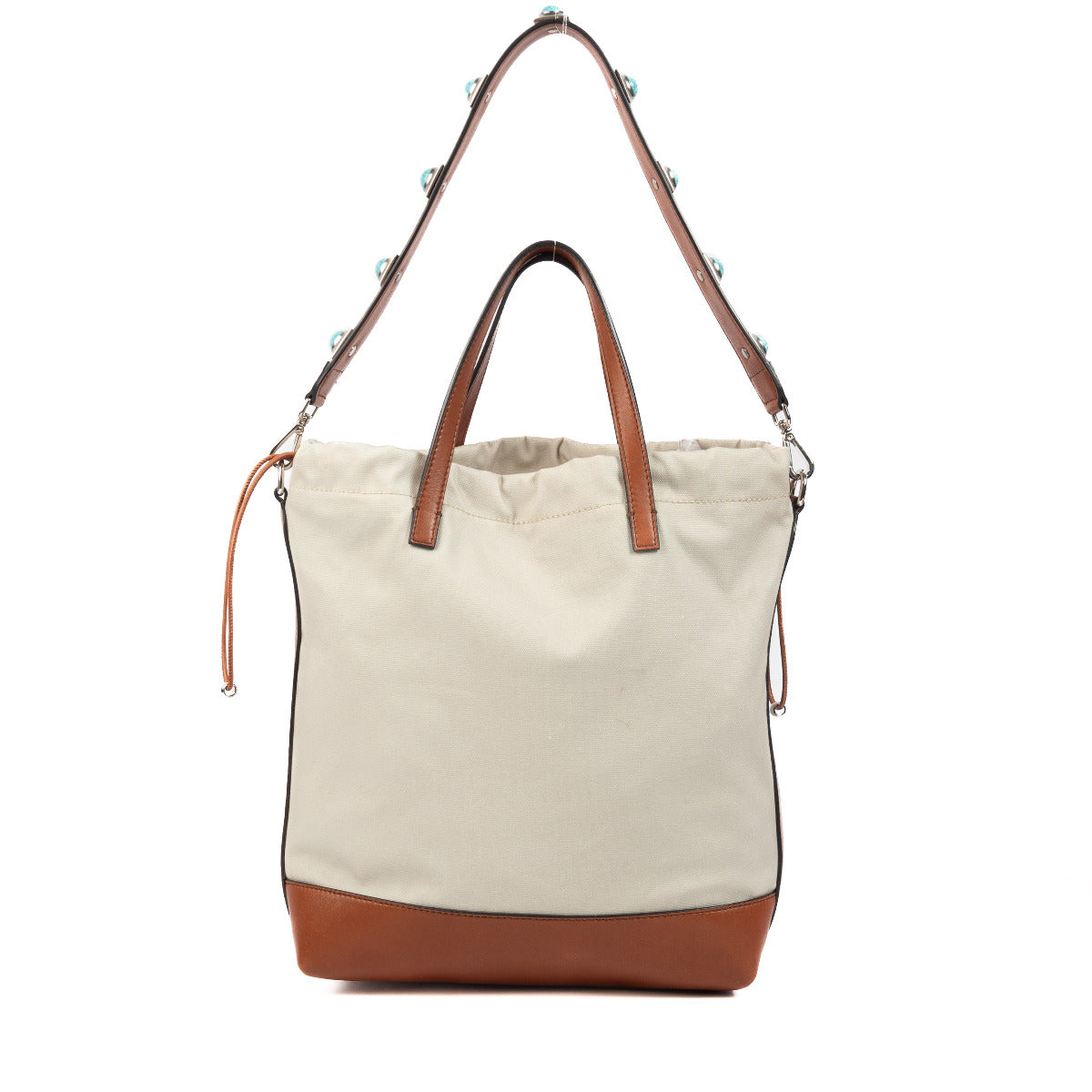 Etro Beige Canvas Tote Bag
