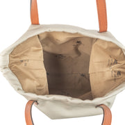 Interior compartment of Etro Beige Canvas Tote Bag available at Labellov secondhand luxury designer bags and accessories.