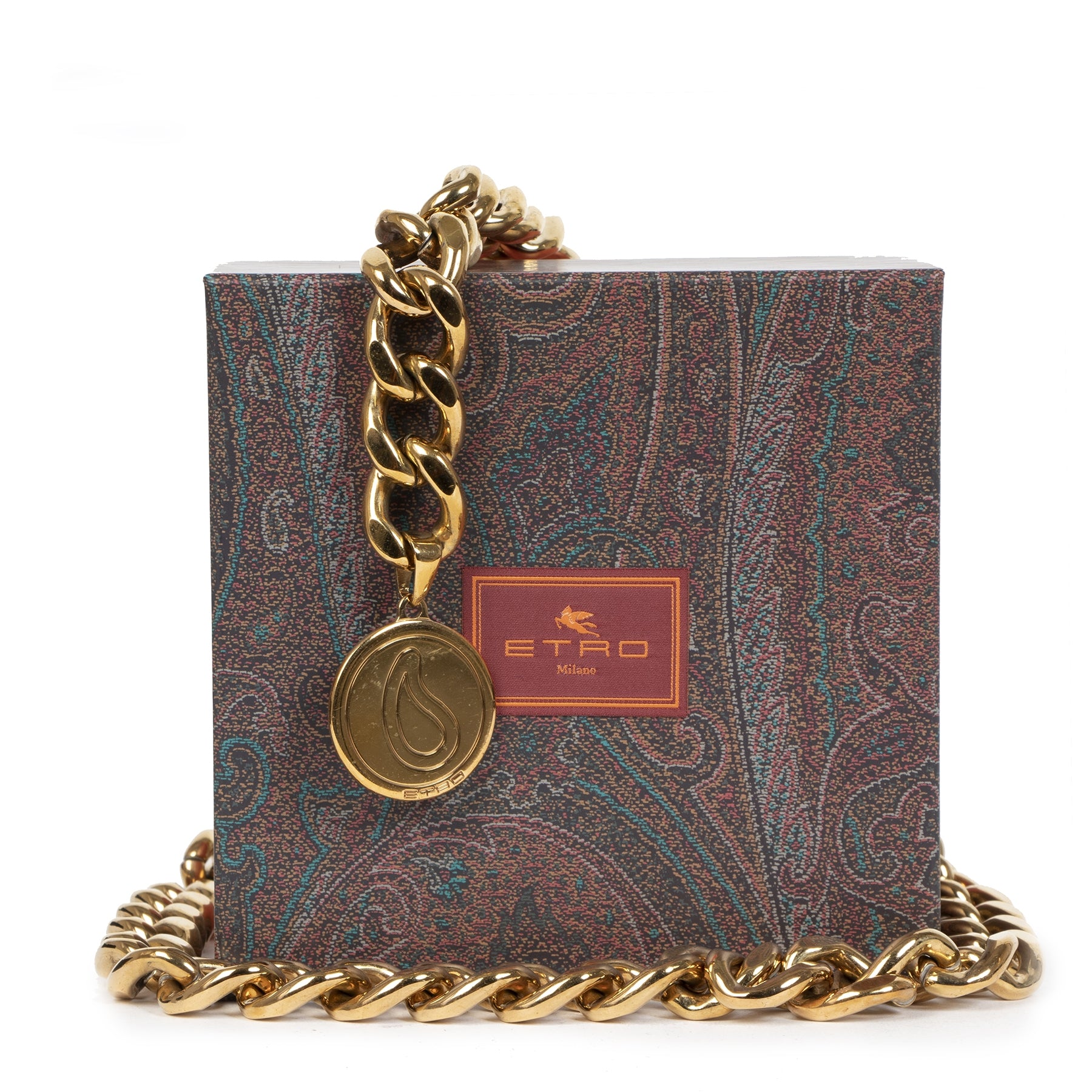 Etro Milano Gold Chain Belt