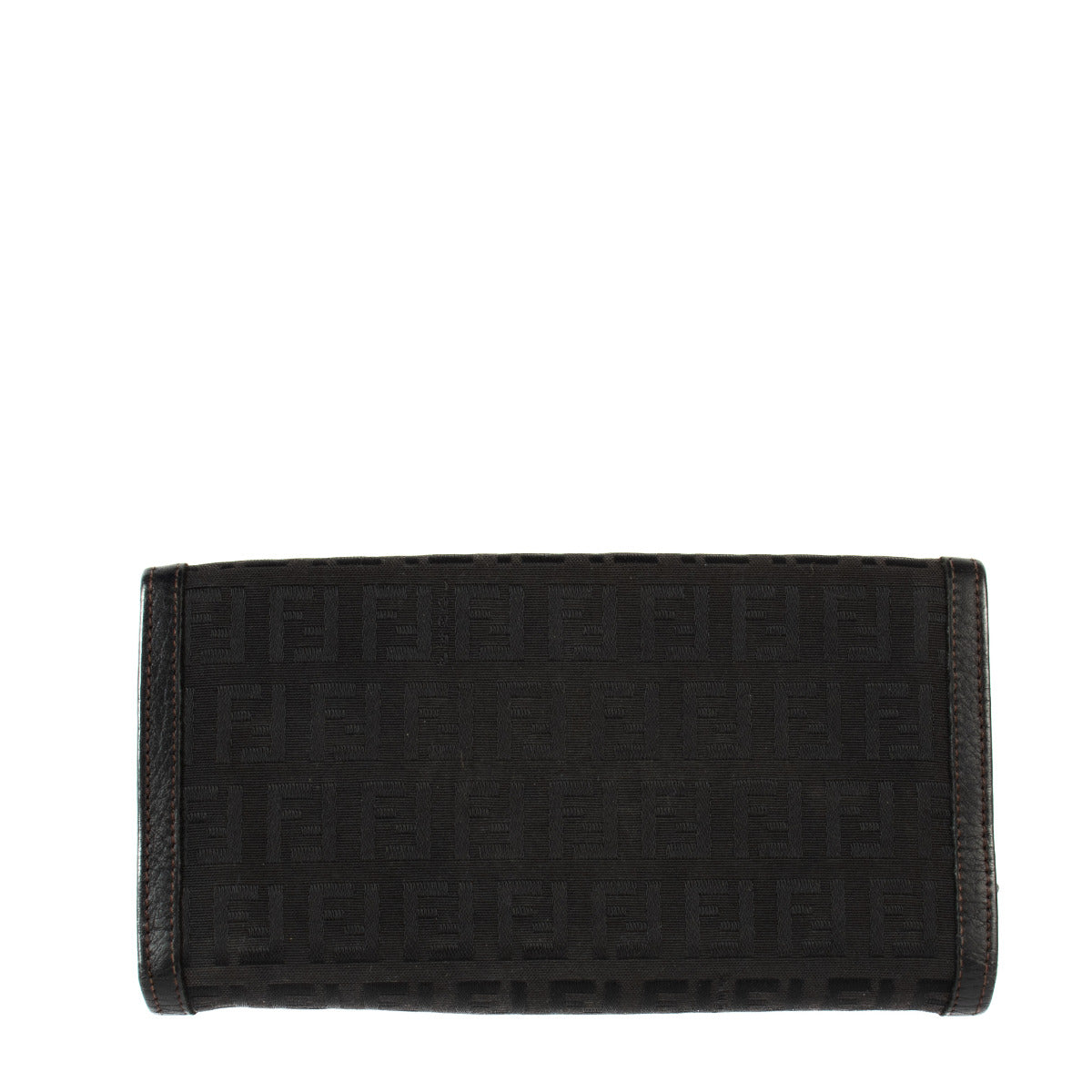 Fendi Black Monogram Canvas Wallet
