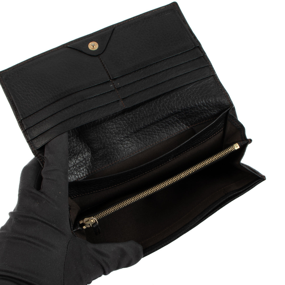 Fendi Black Monogram Canvas Wallet