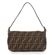 Authentieke tweedehands vintage Fendi Leopard Print Pony Hair Baguette Bag koop online webshop LabelLOV