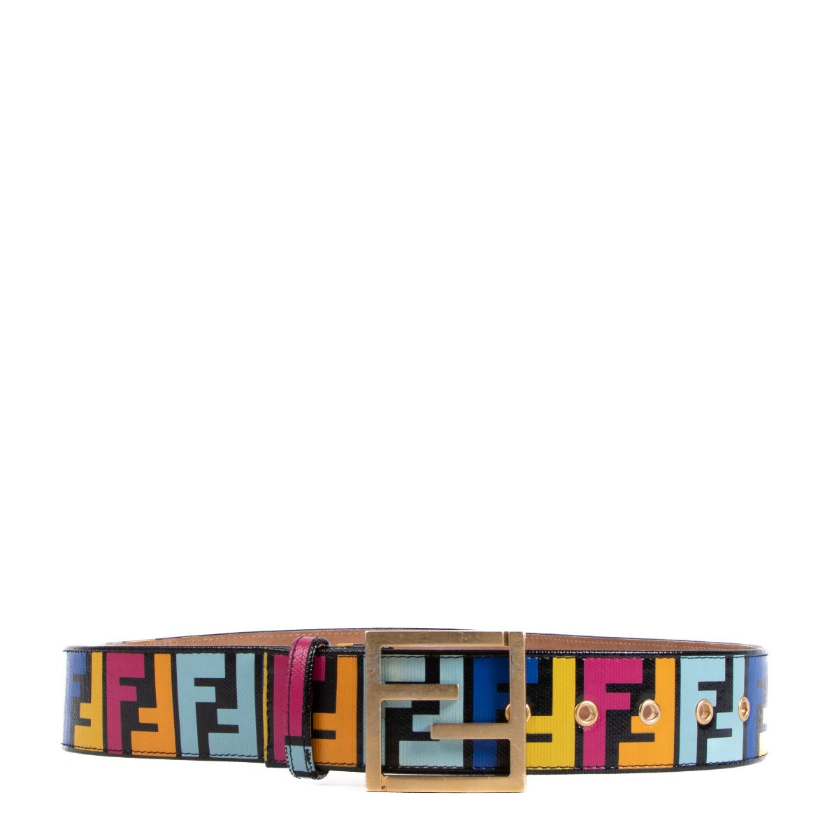 Fendi Multicolor FF Logo Belt