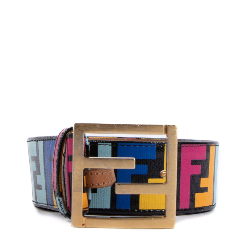 Fendi Multicolor FF Logo Belt