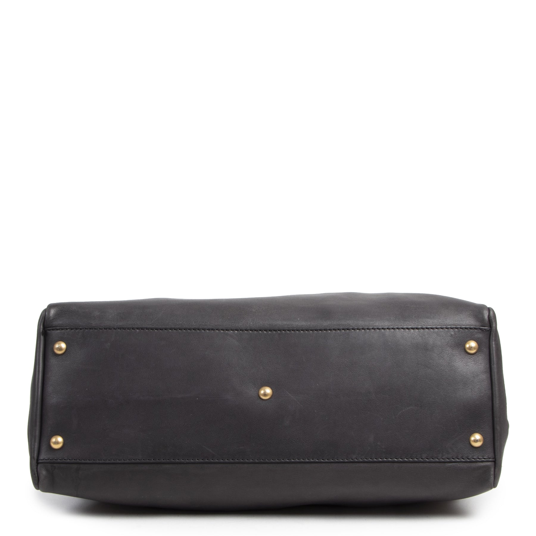 Fendi Peekaboo Large Black Lambskin Handbag
