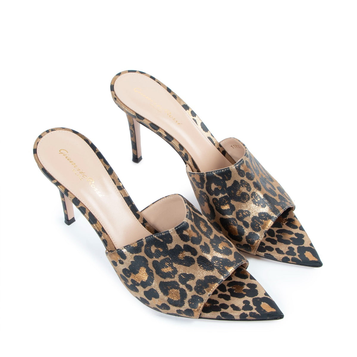 Gianvito Rossi Alise 85 Leopard Mules