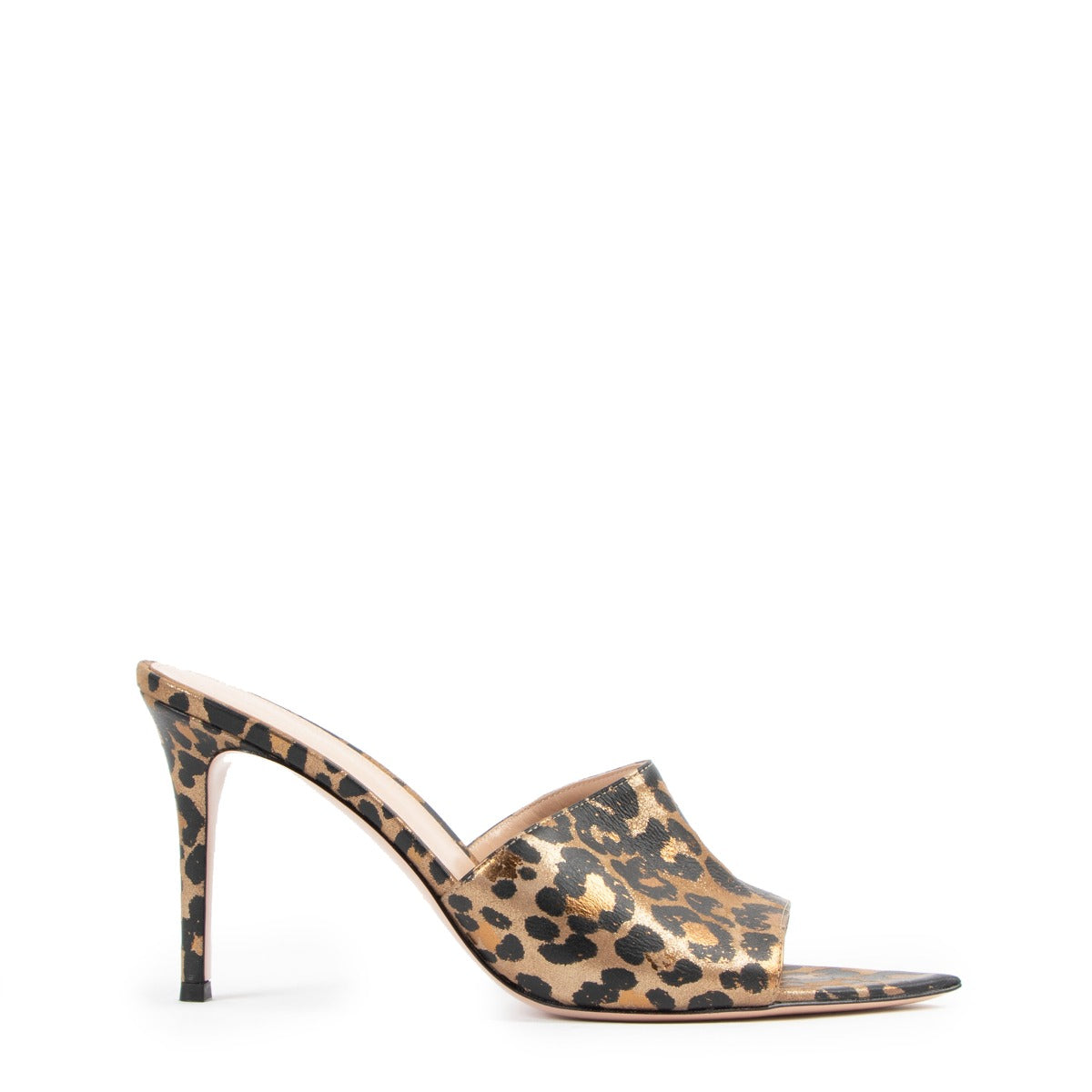 Gianvito Rossi Alise 85 Leopard Mules