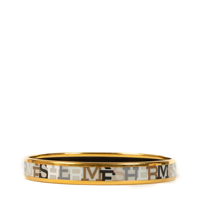 Hermès Capitales Enamel Bangle Bracelet