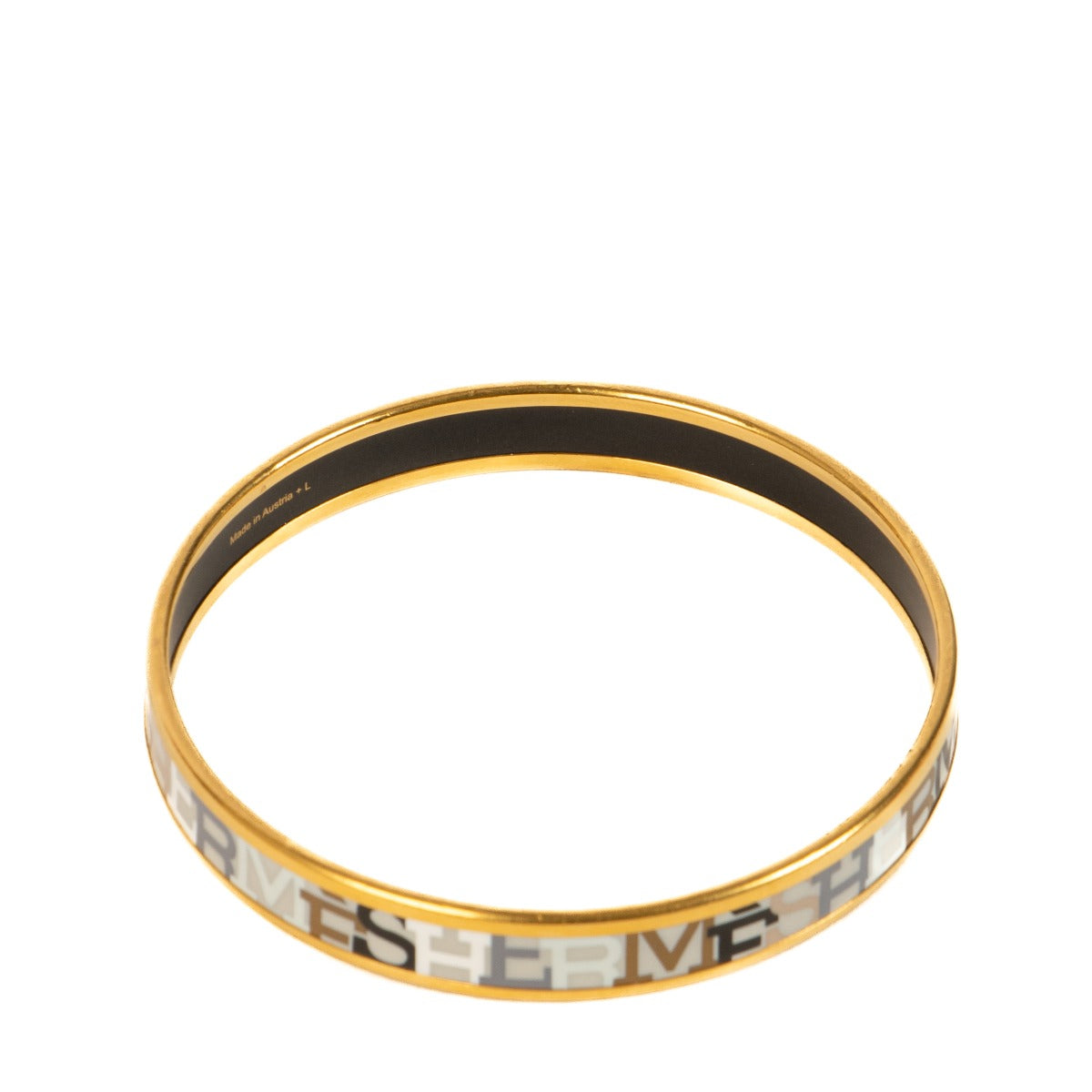 Hermès Capitales Enamel Bangle Bracelet - Size 70