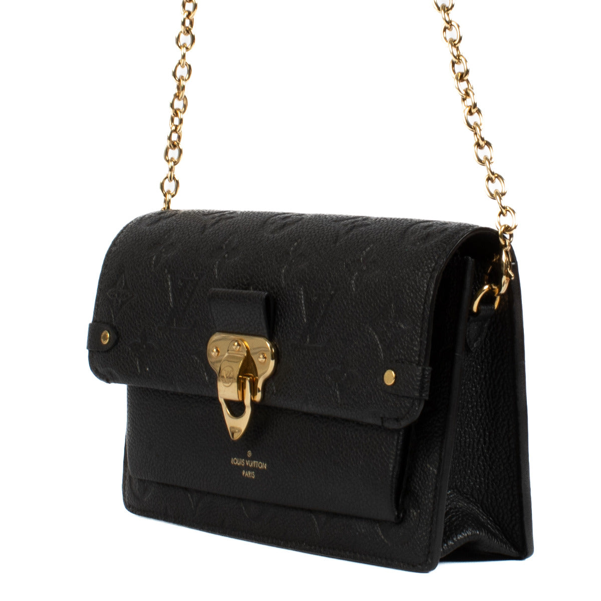 Louis Vuitton Black Monogram Empreinte Vavin Wallet on Chain aan de beste prijs bij Labellov tweedehands