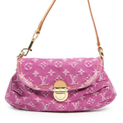 Louis Vuitton Pleaty Pink Denim Bag