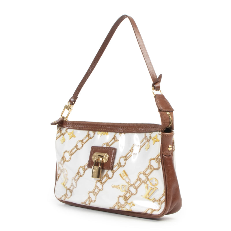 Louis Vuitton White Charms Pochette