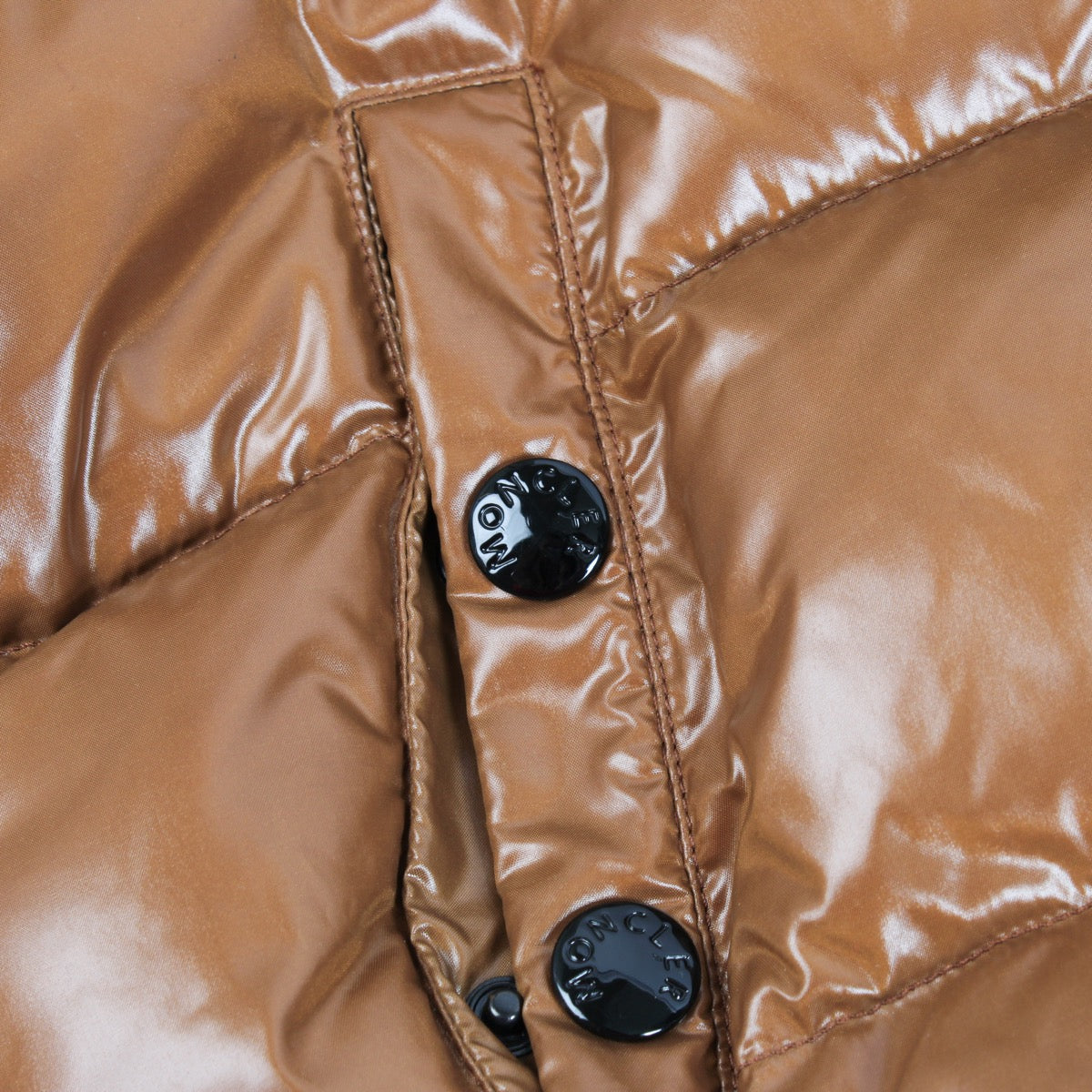 shop 100% authentic second hand Moncler Brown Down Jacket - Size 1 on Labellov.com