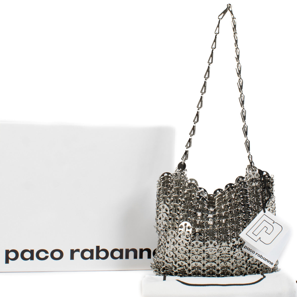 Paco Rabanne Silver Chain Iconic 1969 Bag for the best price at Labellov secondhand designer bags