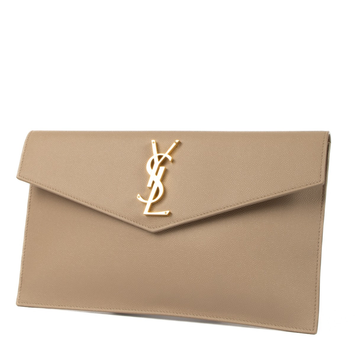 Saint Laurent Dark Beige Uptown Clutch