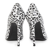 Authentique seconde-main vintage Saint Laurent Black And White Leopard Print Pumps - Size 40 achète en ligne webshop LabelLOV