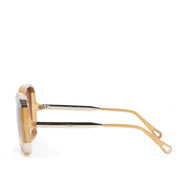 Chloé Beige Myrte Square Sunglasses for sale online at Labellov