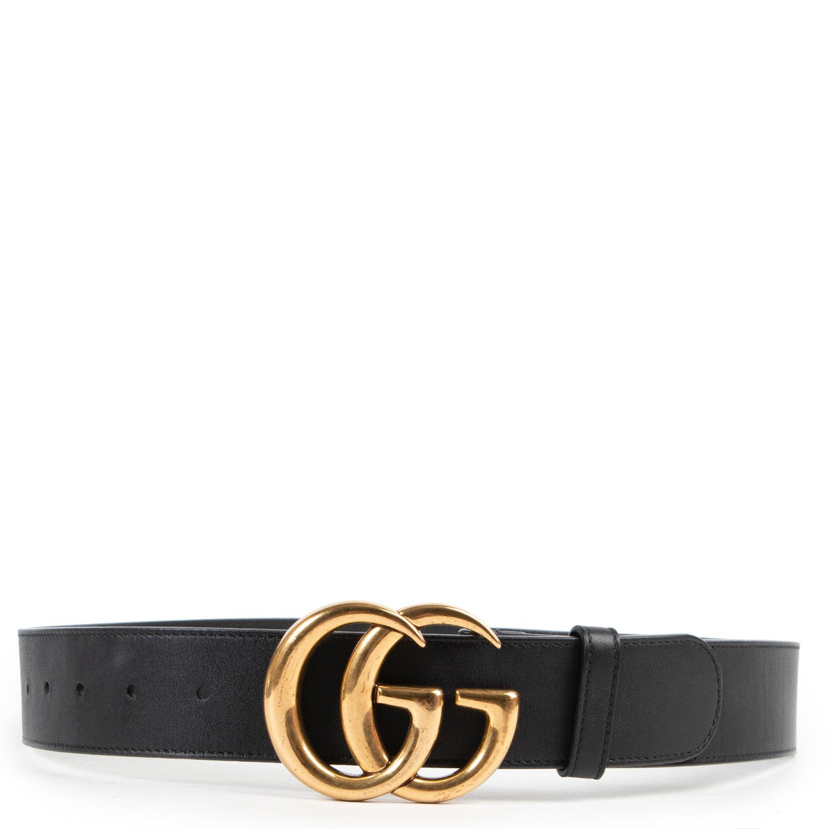 Shop safe online 100% authentic second hand Gucci Black Marmont GG Belt - Size 85 in very good condition at the right price at Labellov in Antwerp.