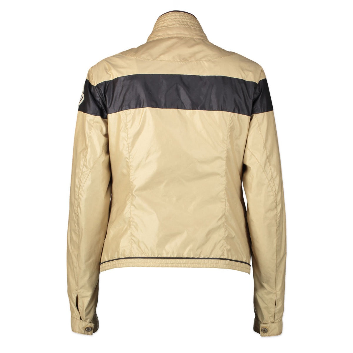 Shop safe online authentic second hand Moncler Beige Raincoat Jacket in Size 1 in very good condition and at the right price at Labellov.Com.