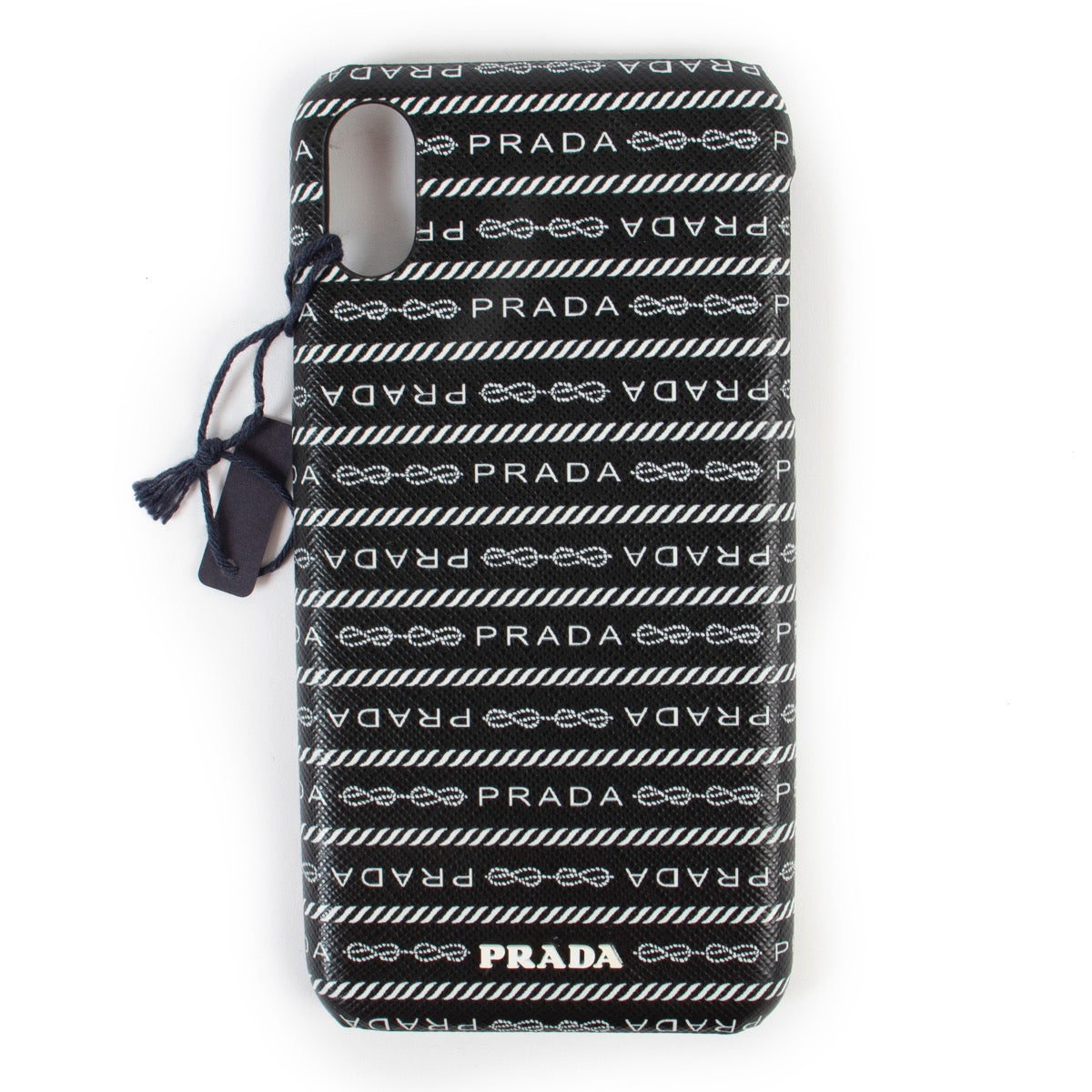 Buy an authentic second hand Prada black and white iPhone XS Max case at Labellov