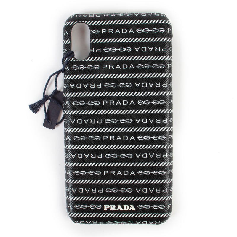 Buy an authentic second hand Prada black and white iPhone XS Max case at Labellov