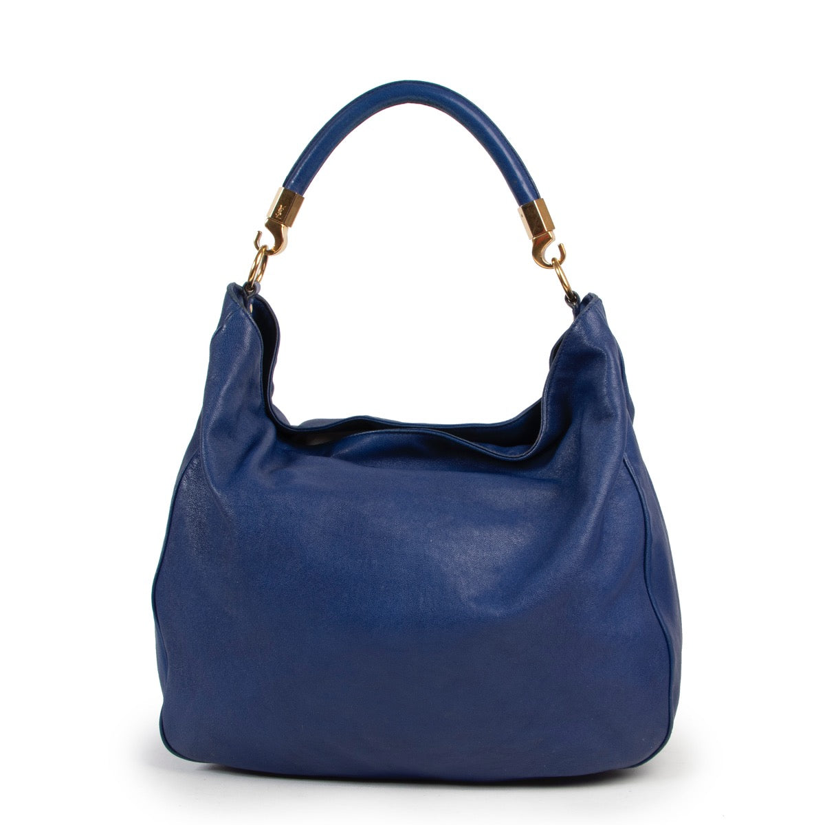 Shop safe online authentic Preloved Yves Saint Laurent bag in blue by Labellov in good condition and at the right price.