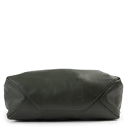 Authentieke Tweedehands Céline Khaki Green Vertical Leather Tote Bag juiste prijs veilig online shoppen luxe merken webshop winkelen Antwerpen België mode fashion