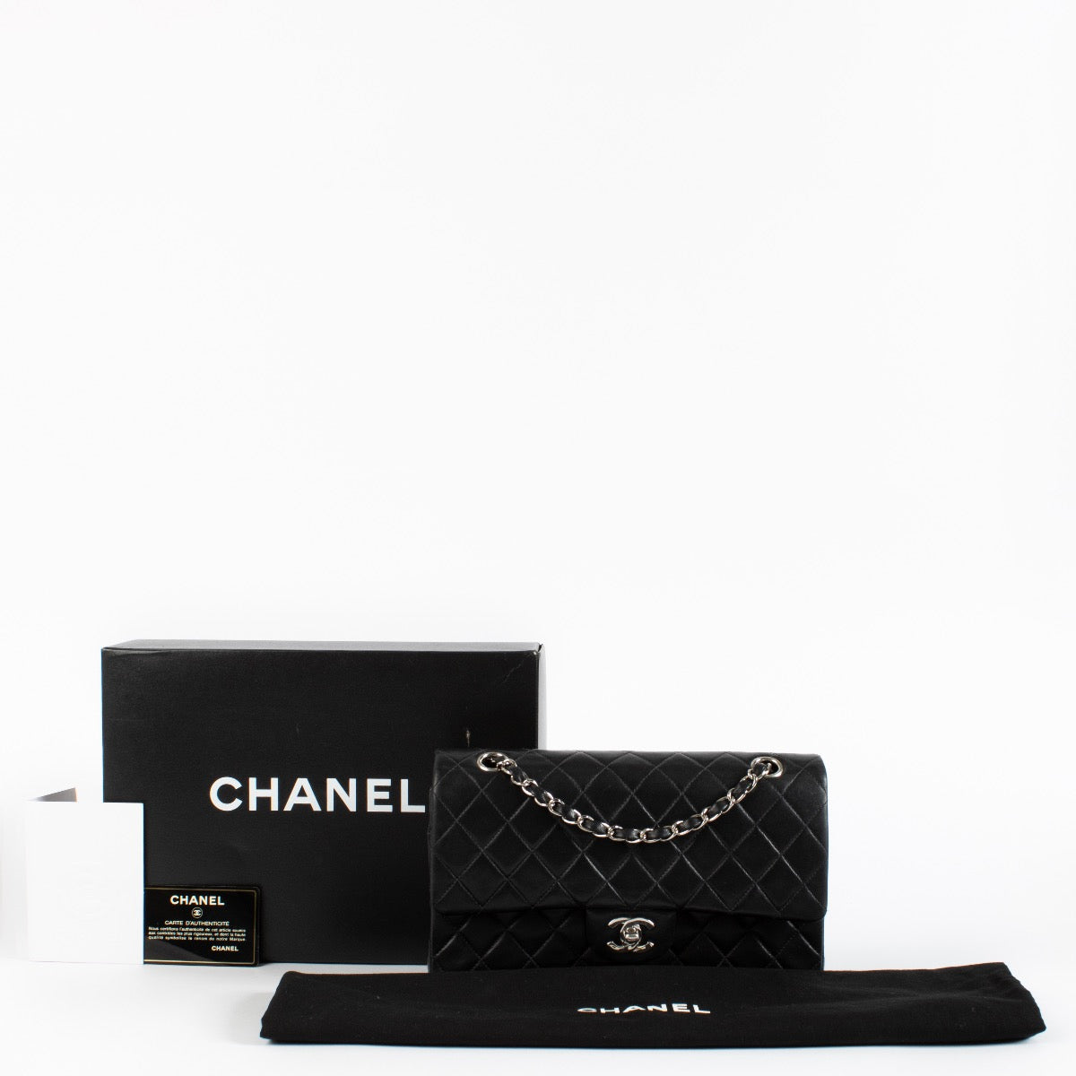 shop 100% authentic second hand Chanel Black Medium Classic Flap Bag on Labellov.com