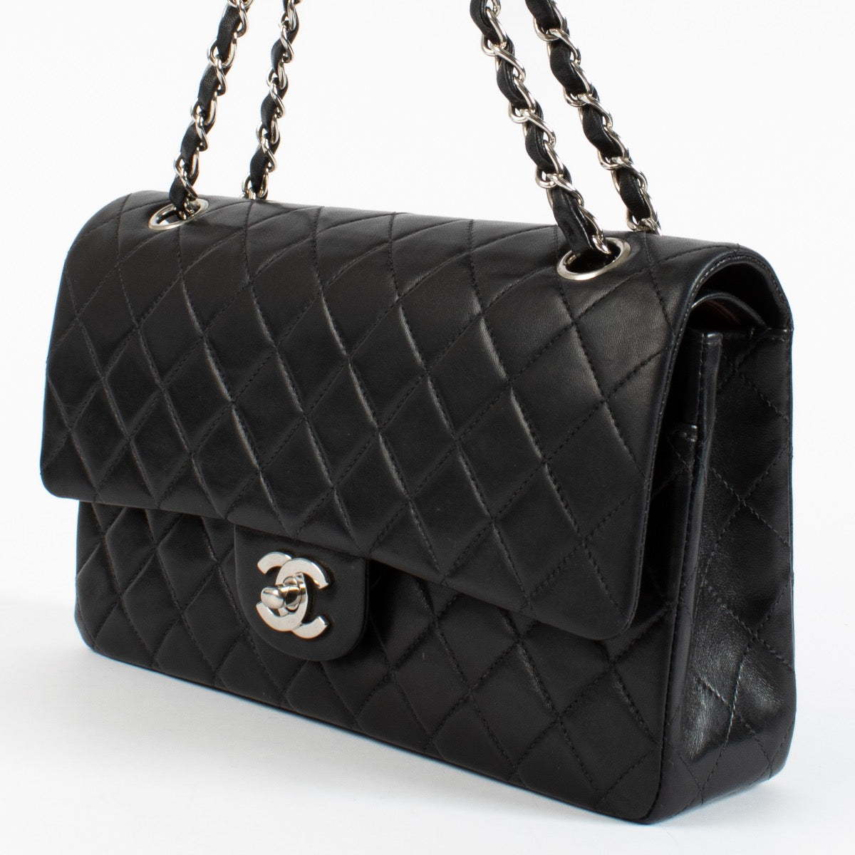 shop 100% authentic second hand Chanel Black Medium Classic Flap Bag on Labellov.com
