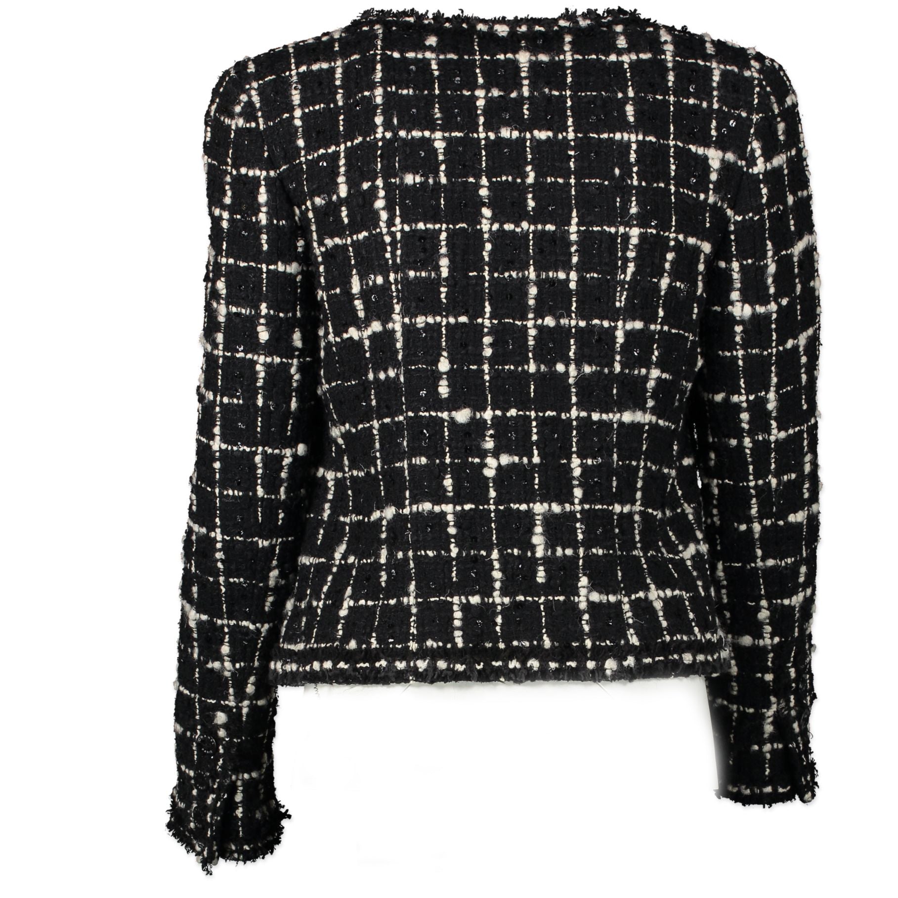 Chanel Suit Black and White Tweed Blazer kopen en verkopen an de beste prijs bij Labellov