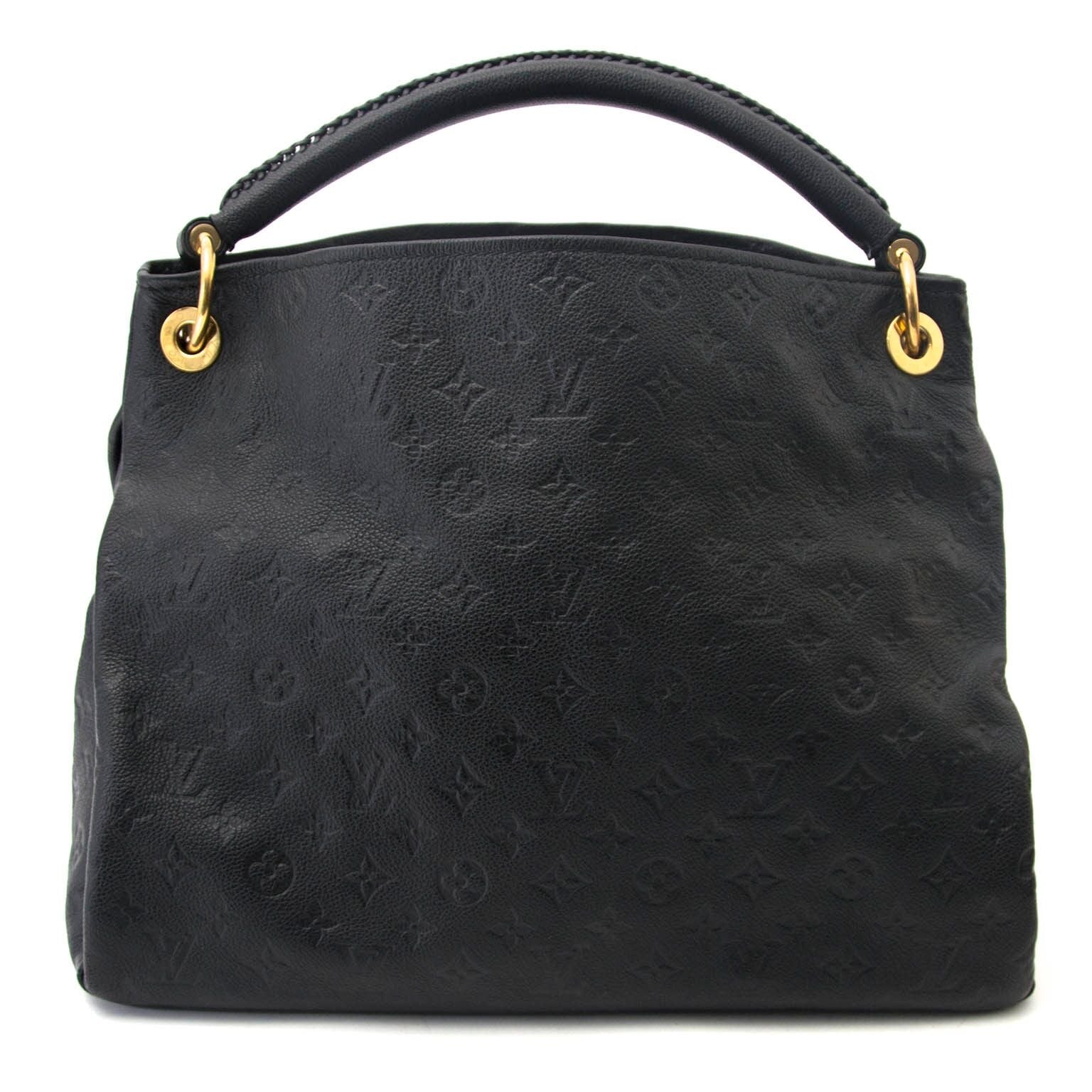 buy secondhand Louis Vuitton Black Leather Artsy MM at labellov